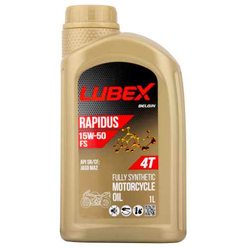 Синтетическое моторное масло для 4-тактных мотоциклов RAPIDUS FS 15W-50 - 1 л