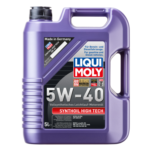 1925 LiquiMoly Синт-ое мот.масло Synthoil High Tech 5W-40 SN A3/B4 (5л) - 5 л