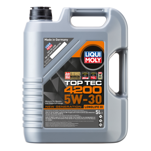 7661 LiquiMoly НС-синт. мот.масло Top Tec 4200 5W-30 New Generation SP C3 (5л) - 5 л