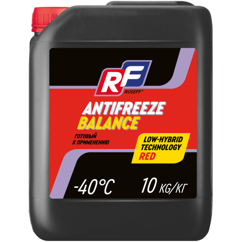 17485N RUSEFF Антифриз ANTIFREEZE Balance красн. (10кг) - 10 кг