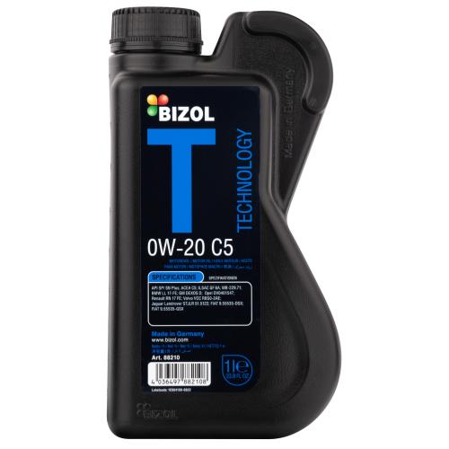 88210 BIZOL НС-синт. мот.масло Technology 0W-20 C5 (1л) - 1 л