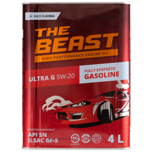E0103L04U1 THE BEAST Синт-ое мот.масло ULTRA G 5W-20 (4л) - 4 л