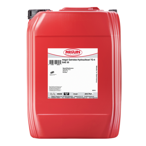 4608 Meguin Мин. тр.-гидр.масло Megol Getriebe-Hydraulikoel TO-4 SAE 50 (20л) - 20 л