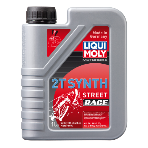 1505 LiquiMoly Синт-ое мот.масло д/2-т.мотоц. Motorbike 2T Synth Street Race TC FD L-EGD (1л) - 1 л