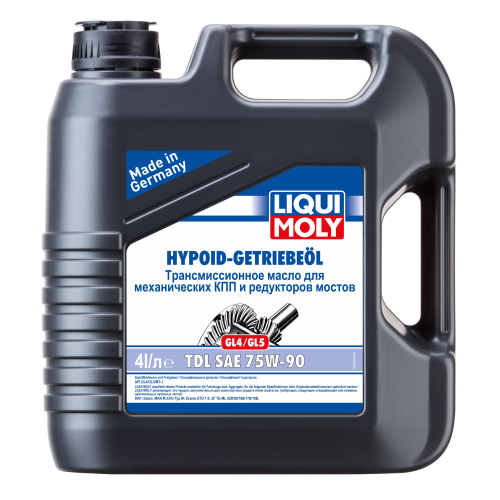 3939 LiquiMoly П/с. тр.масло Hypoid-Getrieb.TDL 75W-90 GL-4/GL-5/MT-1 (4л) - 4 л