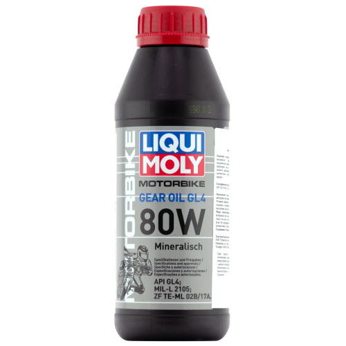 1617 LiquiMoly Мин. тр.масло д/мотоц. Motorbike Gear Oil 80W GL-4 (0,5л) - 0,5 л