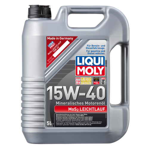 2571 LiquiMoly Мин. мот.масло MoS2 Leichtlauf 15W-40 (5л) - 5 л