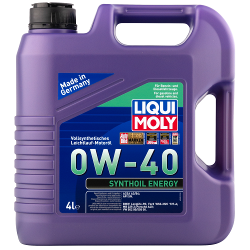 2451 LiquiMoly Синт. мот.масло Synthoil Energy 0W-40 SN A3/B4 (4л) - 4 л