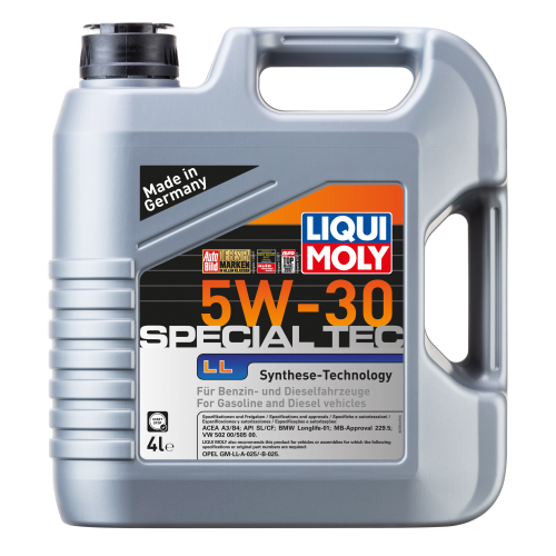 7654 LiquiMoly НС-синт. мот.масло Special Tec LL 5W-30 SL A3/B4 (4л) - 4 л