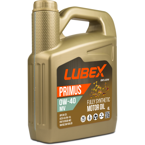 L034-1321-0404 LUBEX Синт-ое мот.масло PRIMUS MV 0W-40 CF/SN A3/B4 (4л) - 4 л