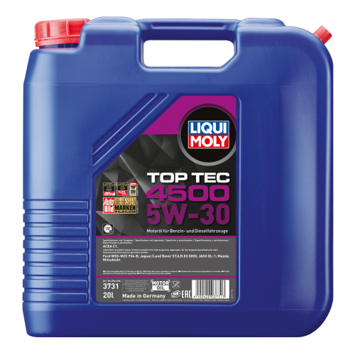 3731 LiquiMoly НС-синт. мот.масло Top Tec 4500 5W-30 C1 (20л) - 20 л