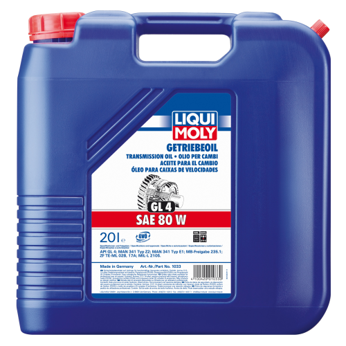 1033 LiquiMoly Мин. тр.масло Getrieb. 80W GL-4 (20л) - 20 л