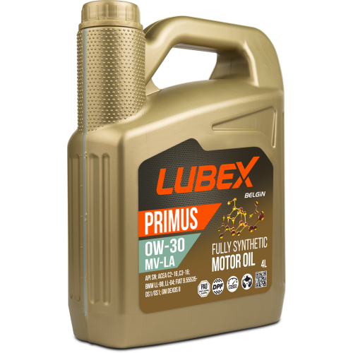 L034-1318-0404 LUBEX Синт-ое мот.масло PRIMUS MV-LA 0W-30 (4л) - 4 л