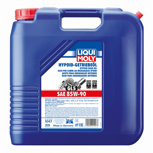 1047 LiquiMoly Мин. тр.масло Hypoid-Getriebeoil 85W-90 GL-5 (20л) - 20 л